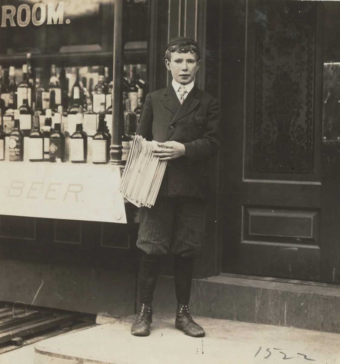 John Gibson, 13-Year-Old Newsboy, Wilmington, Delaware by Lewis Wickes Hine, photograph, 1910