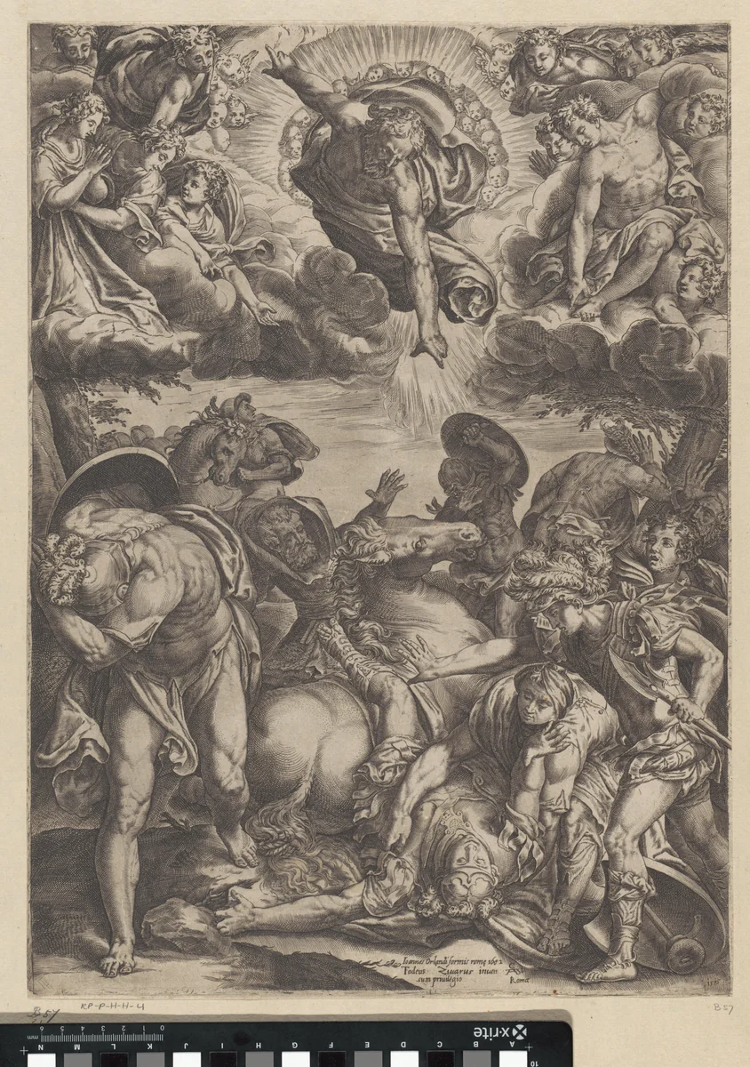 Bekering van de heilige Paulus by Unknown, print, 1575