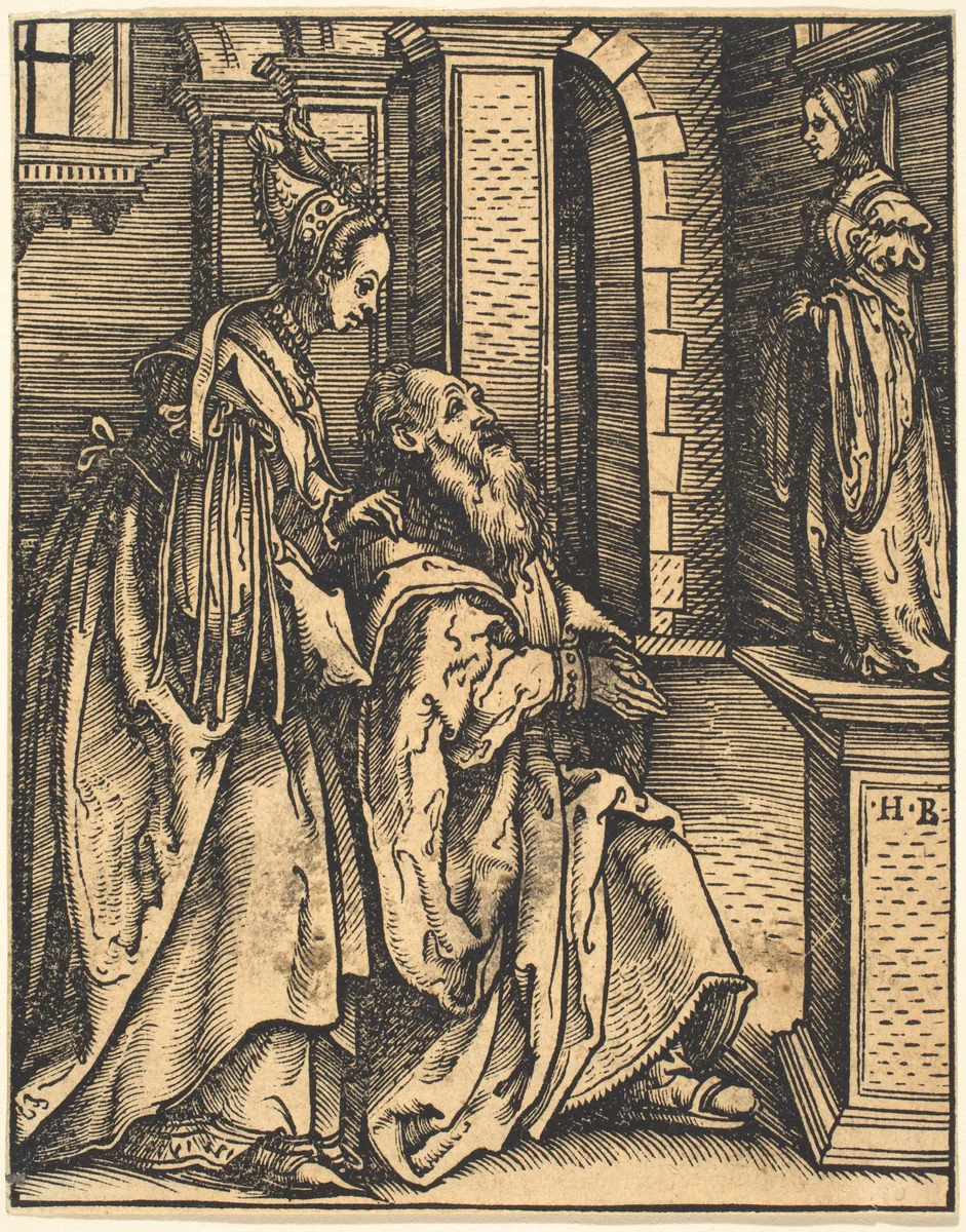 Solomon's Idolatry by Hans Burgkmair, print, 1519