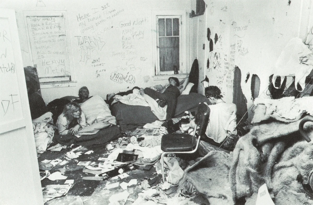 I'm Fuckin' Innocent (Good Night: Nikki) by Jim Goldberg, photograph, 1990