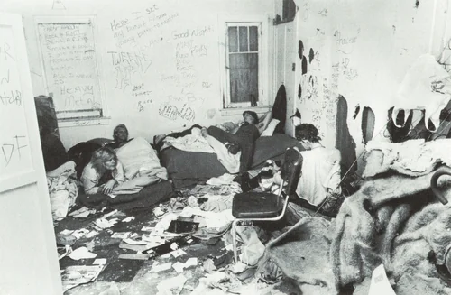 I'm Fuckin' Innocent (Good Night: Nikki) by Jim Goldberg, photograph, 1990