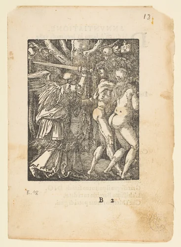 The Expulsion from Paradise, from "The Small Passion", edition Venice by Albrecht Dürer, print, 1612