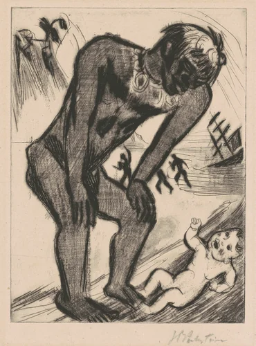 Das Findelkind (The Foundling) by Max Pechstein, print, 1923
