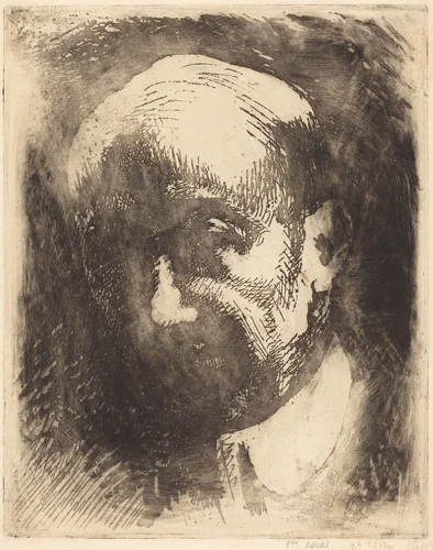 Gabriele D'Annunzio by Albert Besnard, print, 1917