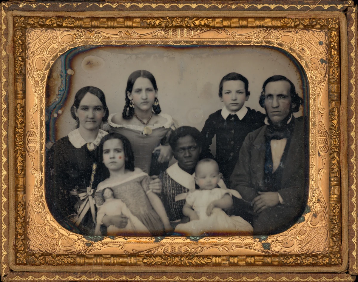Portrait of a Family by American 19th Century, photograph, 1860-1869