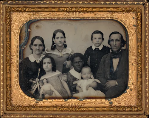 Portrait of a Family by American 19th Century, photograph, 1860-1869