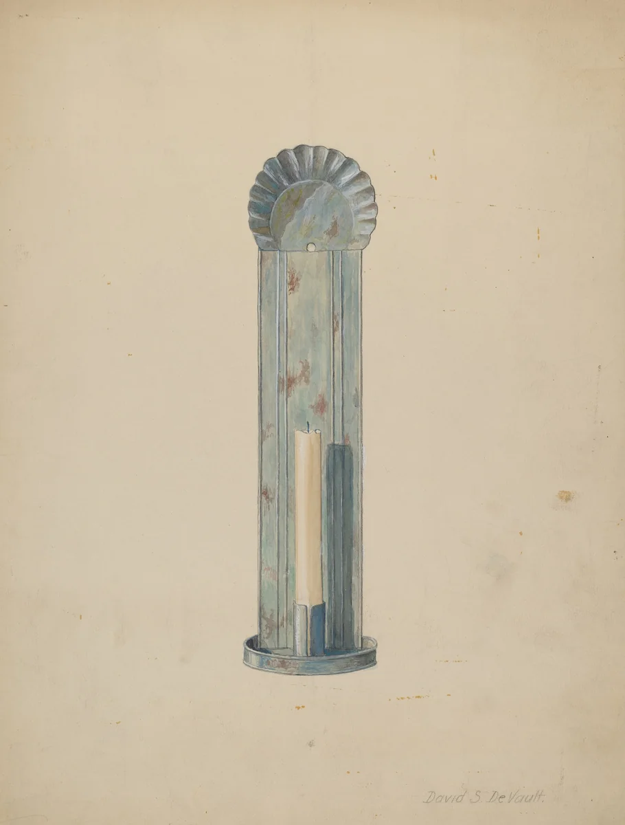 Tole Candlebrum by David S. De Vault, index of american design, 1940