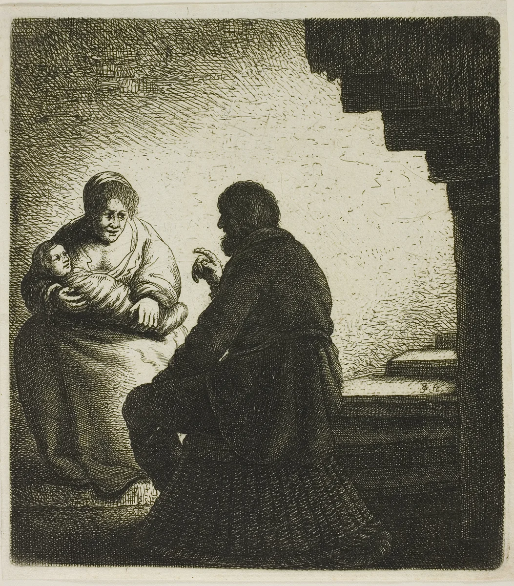 The Family by Jan Georg van Vliet, print