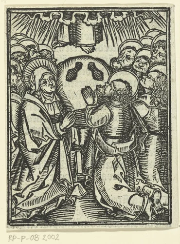 De hemelvaart van Christus by Unknown, print, 1480-1500