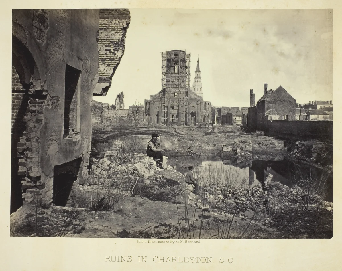 Ruins in Charleston, S.C. by George Barnard, photograph, 1865-1866