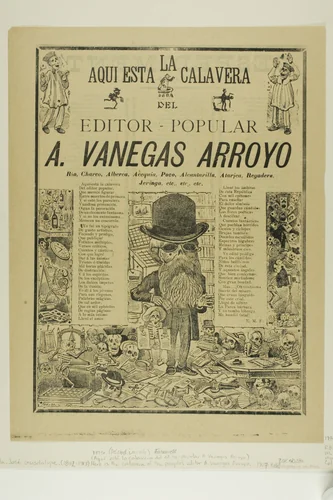 Here is the Calavera of the Popular Publisher A. Vanegas Arroyo by José Guadalupe Posada, print, 1907