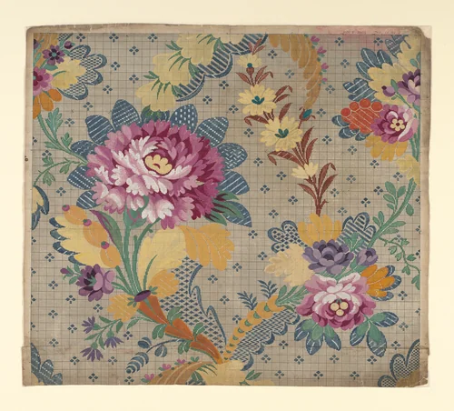 Mise-en-carte (Point-paper) by Germain Frères, textile, 1785