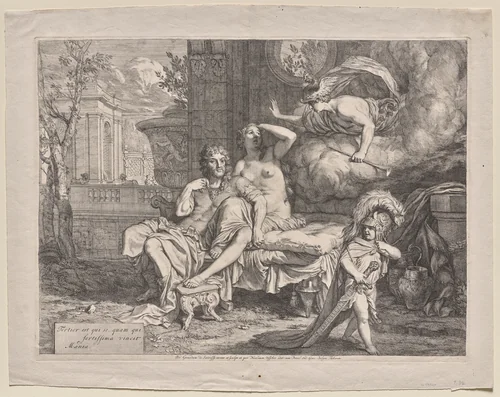 Mercury Orders Calypso to Allow Ulysses Depart by Gerard de Lairesse, print, 1665-1675