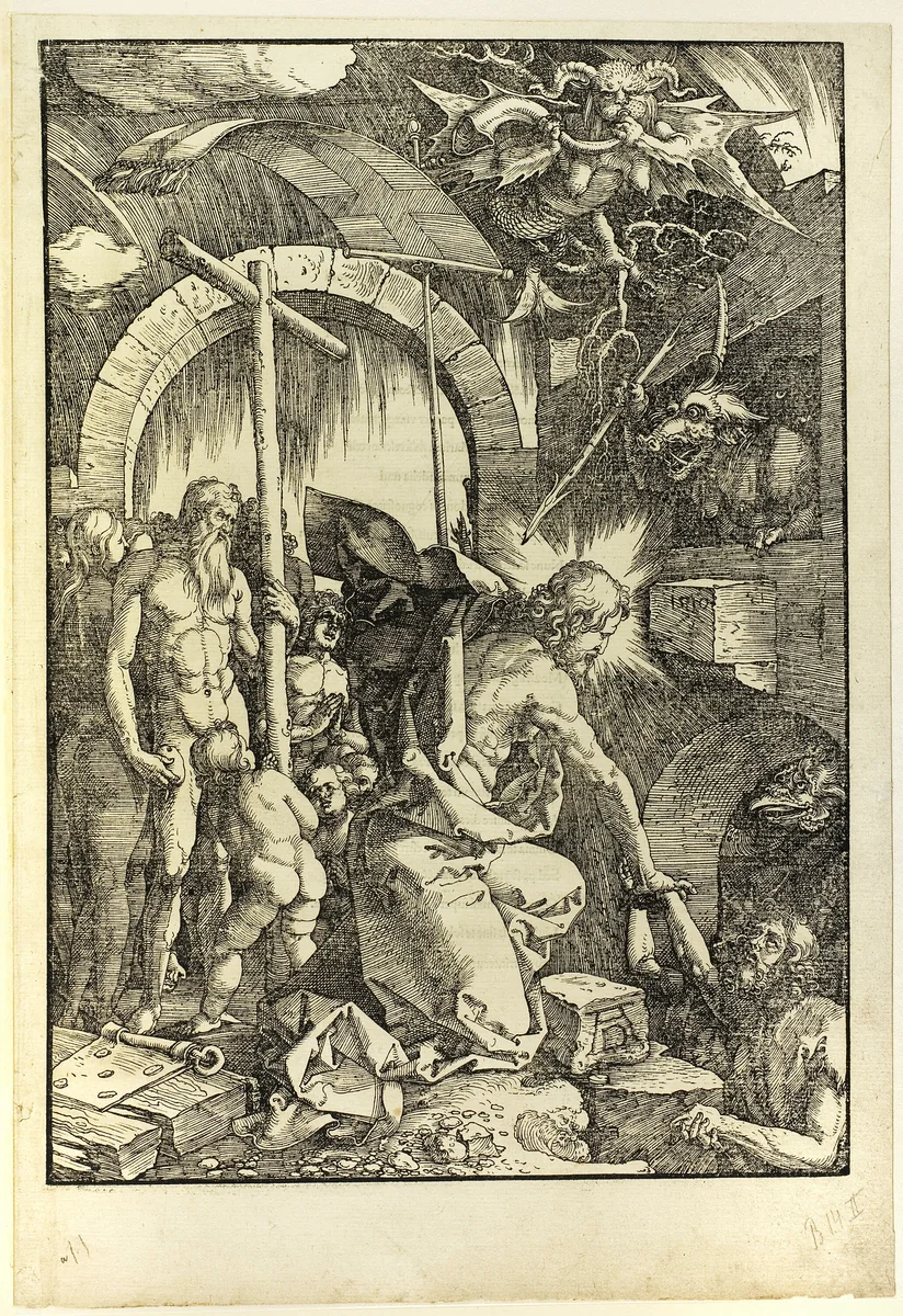 The Harrowing of Hell, from The Large Passion by Albrecht Dürer, print, 1510