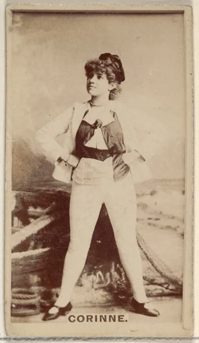 Corinne, from the Actors and Actresses series (N45, Type 8) for Virginia Brights Cigarettes by Allen & Ginter, photograph, 1885-1891