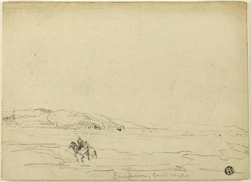 Langham, South Wales by David Cox, drawing, 1803-1859