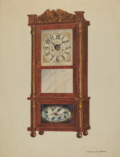 Shelf Clock by Francis Law Durand, index of american design, 1935-1942