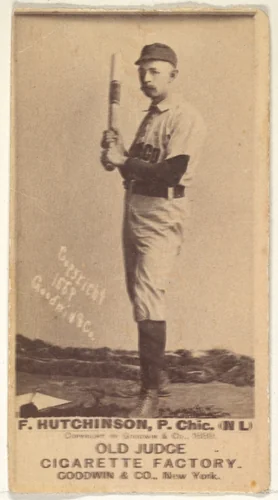 F. Hutchinson, Pitcher, Chicago, from the Old Judge series (N172) for Old Judge Cigarettes by Goodwin & Company, photograph, 1887-1890