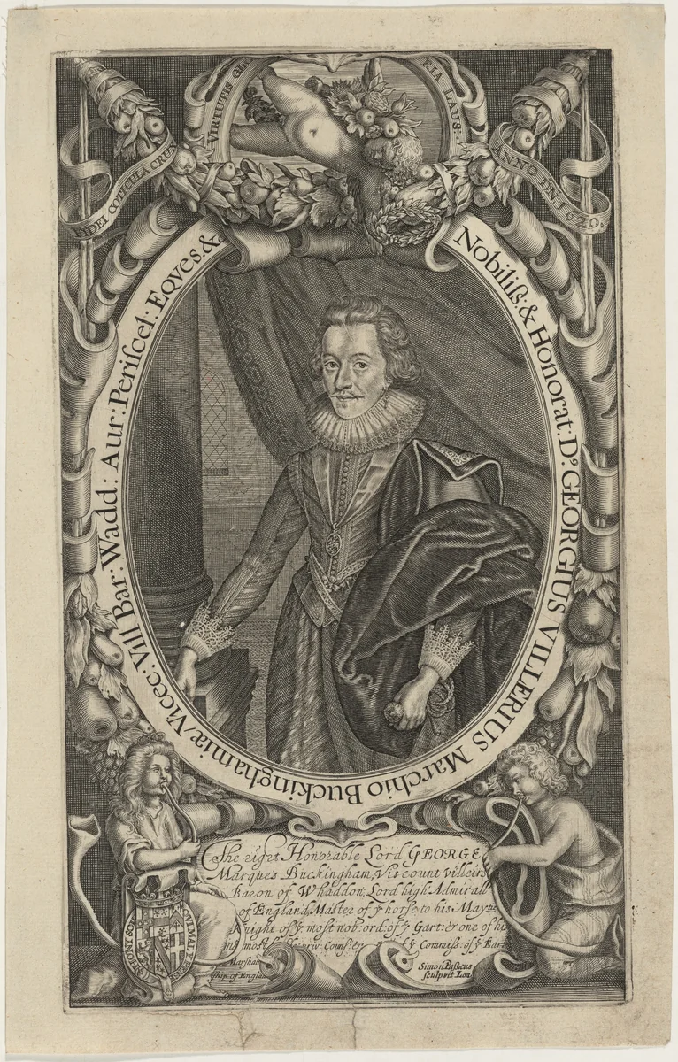 George Villiers, First Duke of Buckingham by Simon van de Passe, print, 1595-1647
