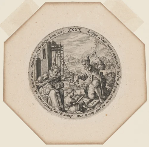 XXXX: Forty Years by Crispijn van de Passe I, print, 1594-1599