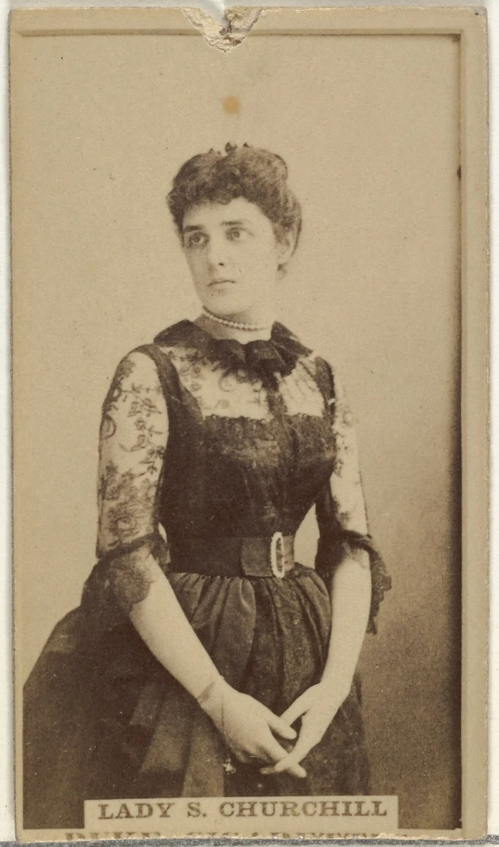 Lady S. Churchill, from the Actors and Actresses series (N145-7) issued by Duke Sons & Co. to promote Duke Cigarettes by W. Duke, Sons & Co., photograph, 1880-1889