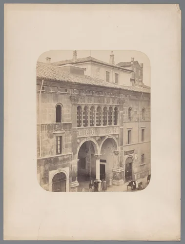 Palazzo Communale in Brescia by Giacomo Rossetti, photograph, 1870