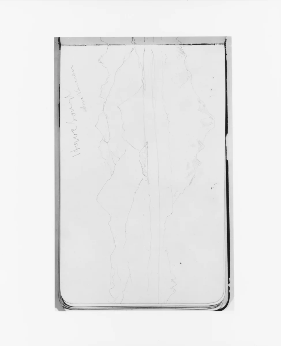 Howe Sound, Above Vancouver (from Sketchbook) by Albert Bierstadt, artwork, 1890