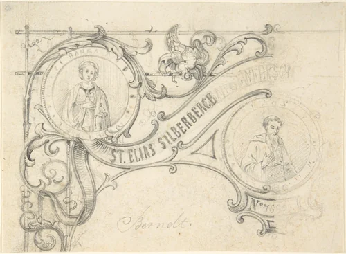 Design for Ticket or an Invitation by anonymous, drawing, 1800-1900