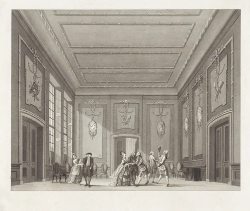 Toneeldecor: Hedendaagsche Kamer by Reinier Vinkeles, print, 1776