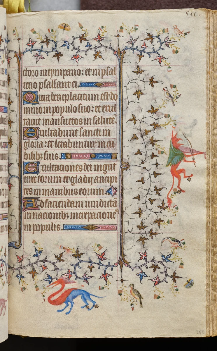 Hours of Charles the Noble, King of Navarre (1361-1425): fol. 250r, Text by Master of the Brussels Initials and Associates, book, 1400-1410