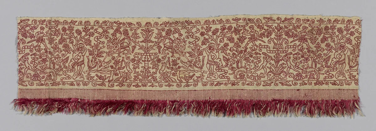 Border by Italy, textile, 1601-1700
