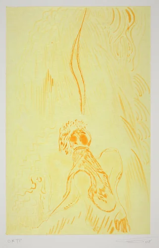 Rainbow - Yellow Day Dreamer by Chris Ofili, print, 2008