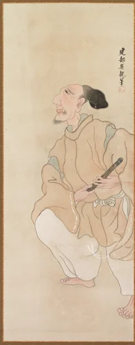 Genre Figures by Takebe Sōchō, painting, 1811-1821