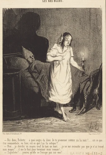 Dis donc, Bichette... a quoi songes-tu donc... by Honoré Daumier, print, 1844