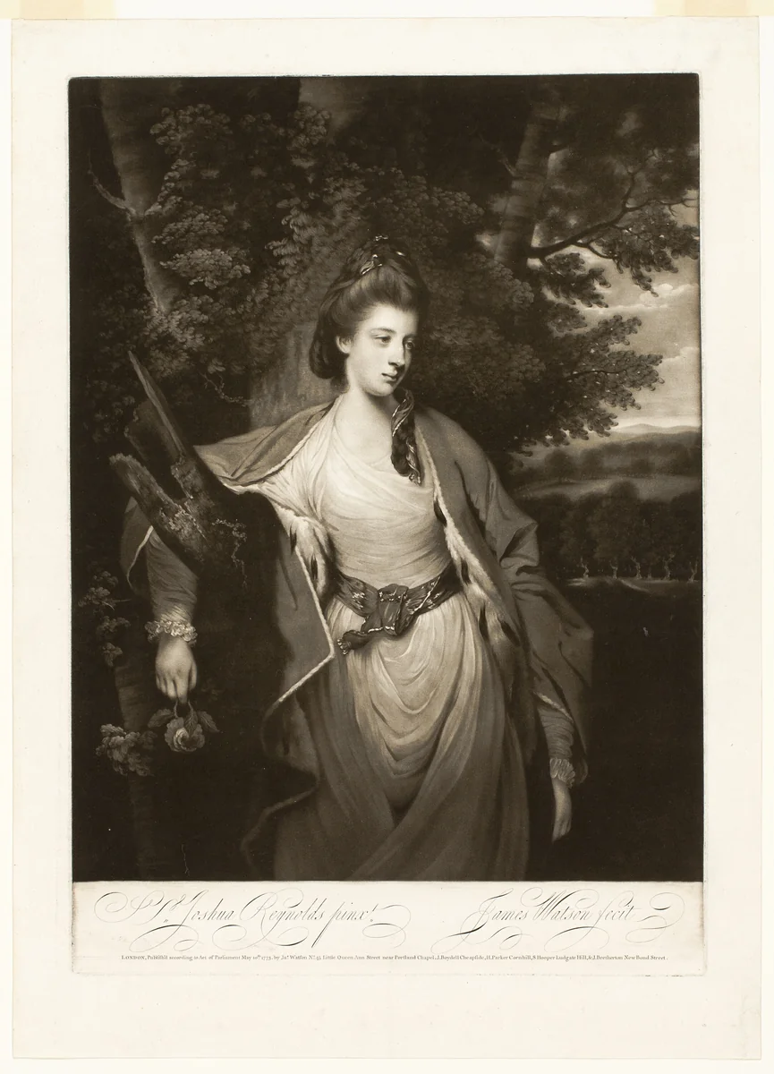 Margaret, Countess of Carlisle by James Watson, print, 1773
