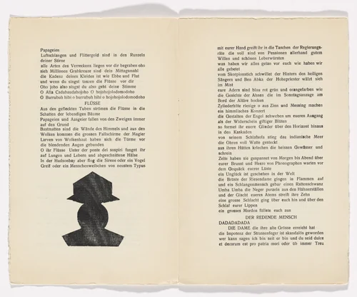 In-text plate (folio 3 verso) from Phantastische Gebete (Fantastic Prayers) by Jean Arp, illustrated book, 1916