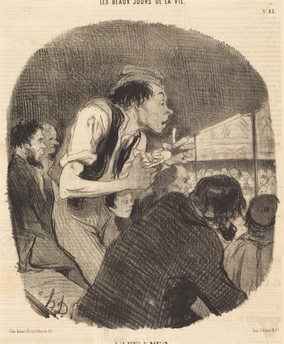 A la porte Saint-Martin by Honoré Daumier, print, 1846