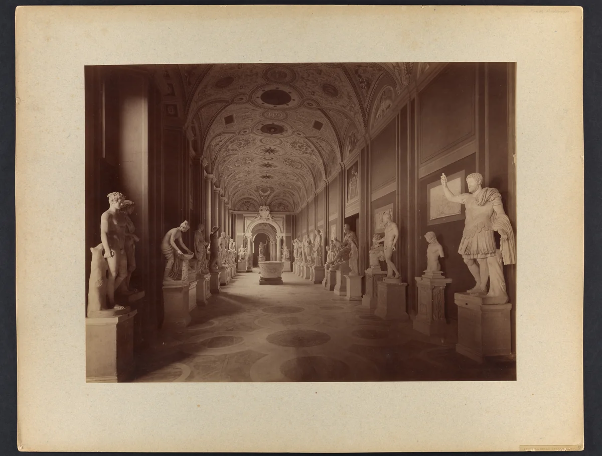 Sala delle Statue by James Anderson, photograph, 1850-1869