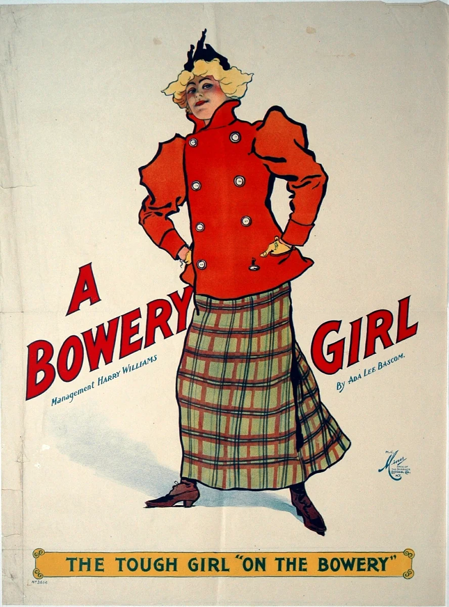 A Bowery Girl by Unknown Artist, print, 1890-1900