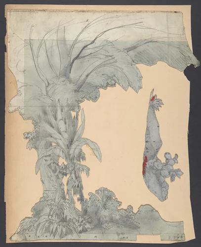 Design for a Stage Set at the Opéra, Paris by Eugène Cicéri, drawing, 1828-1890