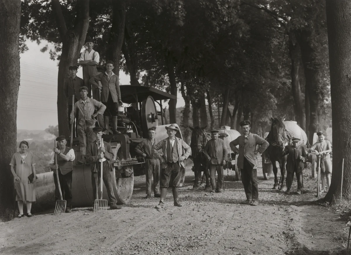 Road Construction Workers by August Sander, photograph, 1927