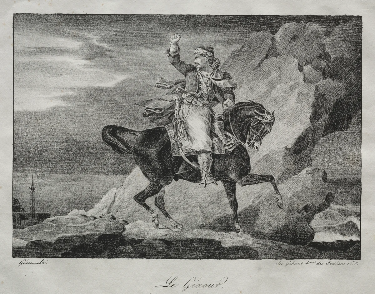 The Giaour by Théodore Géricault, print, 1820