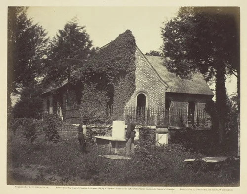 Blandford Church, Petersburg, Virginia by Timothy O'Sullivan, photograph, 1865