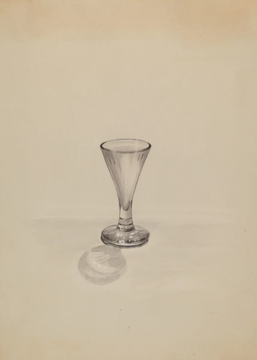 Cordial Glass by John Tarantino, index of american design, 1936