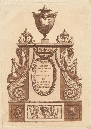 Title Page by Patrick Begbie, portfolio, 1779