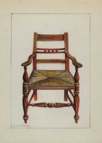 Chair by Florence Truelson, index of american design, 1937