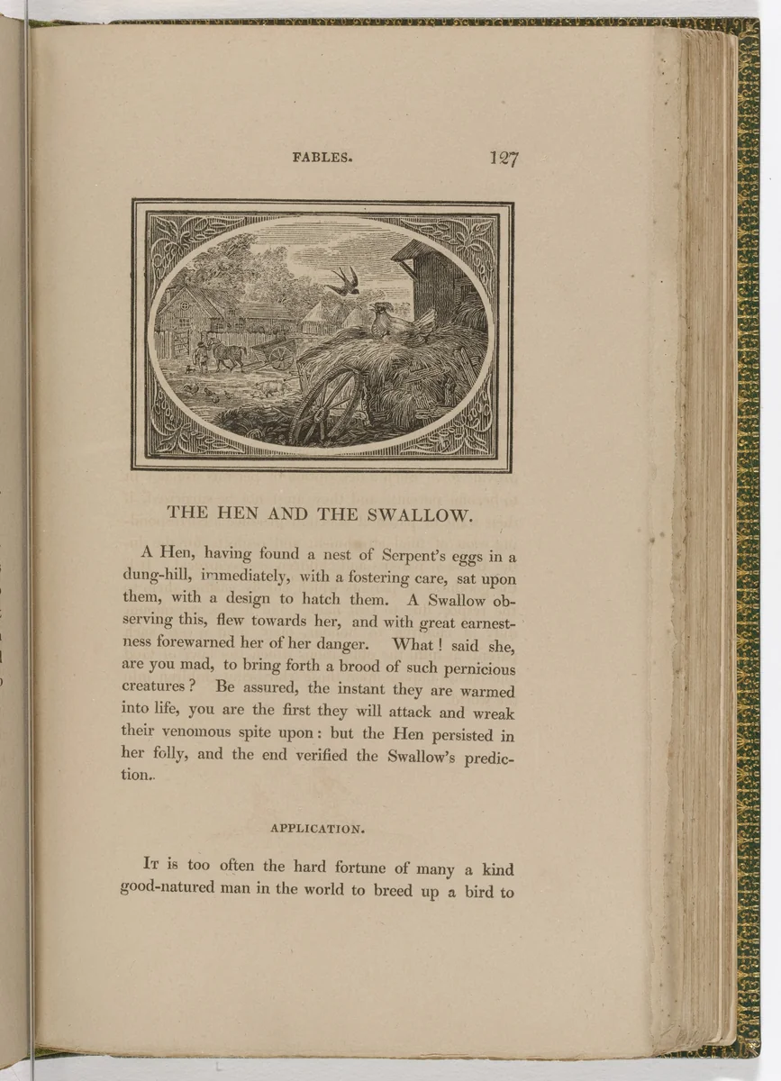 Headpiece (page 127) from The Fables of Aesop by Thomas Bewick, illustrated book, 1818