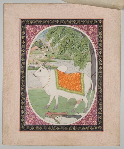 Taurus, from a Mandi Astrology Series by Sanju, painting, 1805-1815