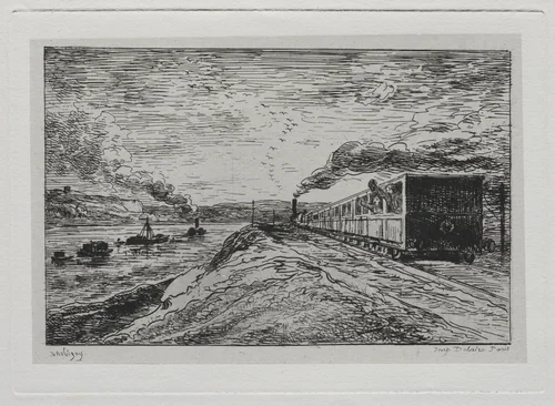 The Boat Trip: The Departure (The Return) by Charles-François Daubigny, other, 1861