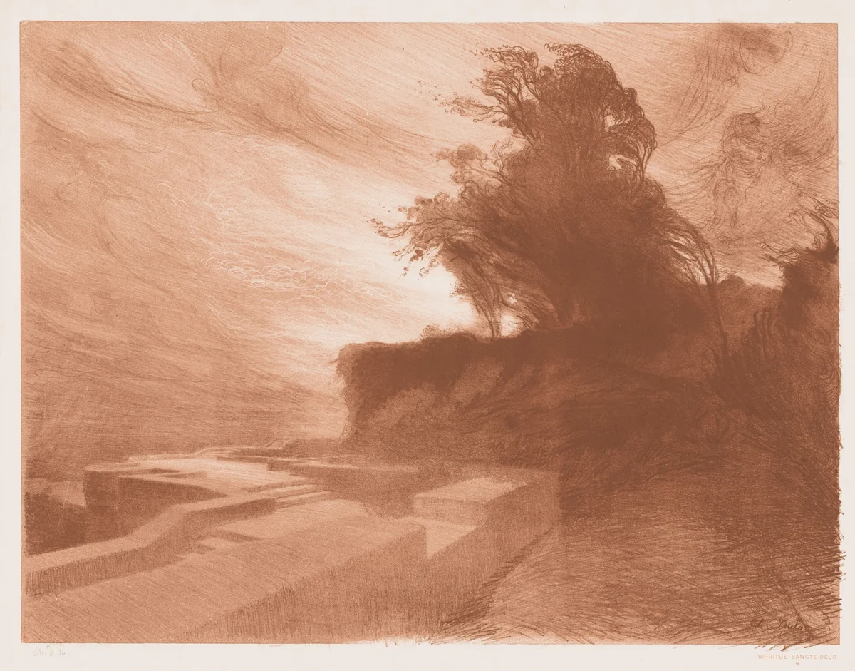 Spiritus sanctus Deus by Charles Marie Dulac, print, 1894